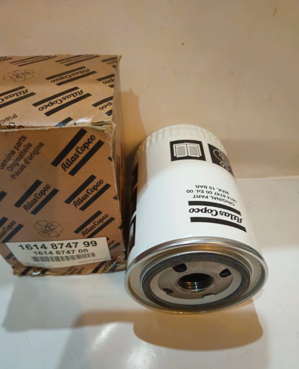 Oil Filter Genuine Atlas Copco – 1614874700 - 1614874799 Front Side 2
